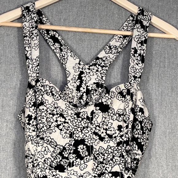 NWT Anthropologie Floral Linen Cotton Maxi Dress Pockets Sz S Fairy Sweetheart - Picture 3 of 15